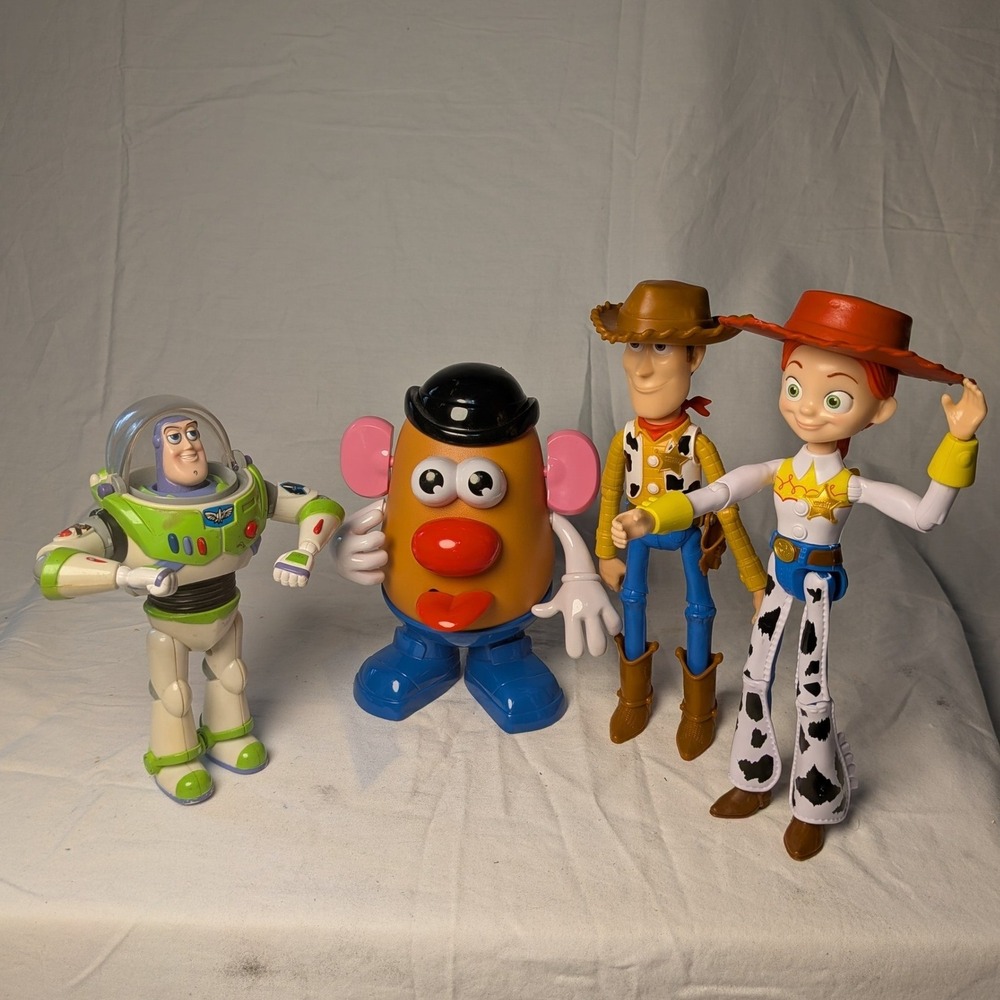 Disney Pixar Toy Story Action Figure Lot Buzz Woody Jessie Mr Potato Head 4pc
